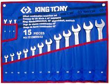 Набор комбинированных ключей KING TONY 1215MRN02