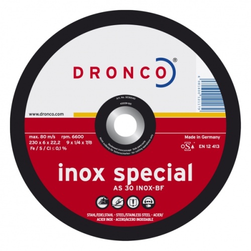 3116540 DRONCO special AS 30 Inox обдирочный круг для нержавейки 115х6х22,23