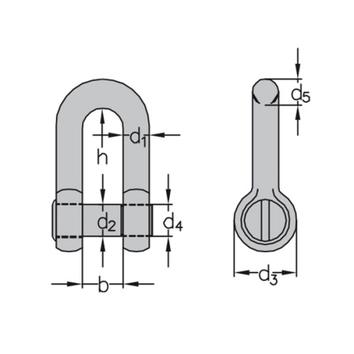 SHB 04 Компактные скобы для стесненных условий внутри труб D 10, рабочая/разрушающая нагрузка 4/ 16 кН VETTER фото 2