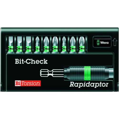 WE-056374 8700-9/BTZ Bit-Check Набор бит с битодержателем Rapidaptor WERA