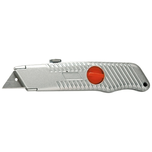 Нож, 18 мм, выдвижное трапециевидное лезвие, металлический корпус MATRIX 78964