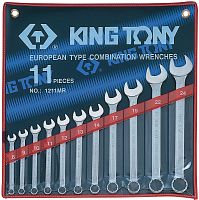 Набор комбинированных ключей KING TONY 1211MR