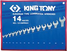 Набор комбинированных ключей KING TONY 1215MRN01