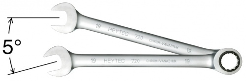 HE-50720010080 Ключ рожково-накидной с трещоткой  720 10мм HEYCO фото 3