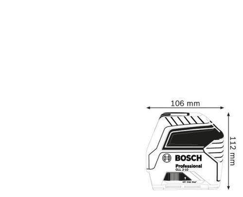 Линейный лазерный нивелир Bosch Professional GLL 2-10 0601063L00 фото 5
