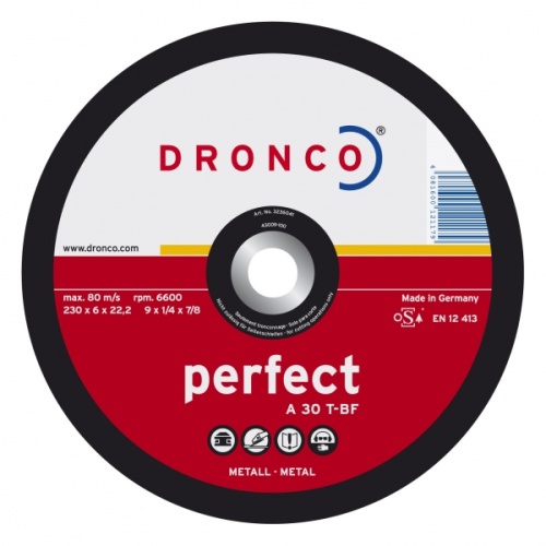 3236041 DRONCO perfect A 30 T обдирочный круг по металлу 230х6х22,23
