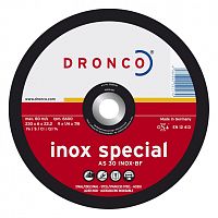 3126540 DRONCO special AS 30 Inox обдирочный круг для нержавейки 125х6х22,23