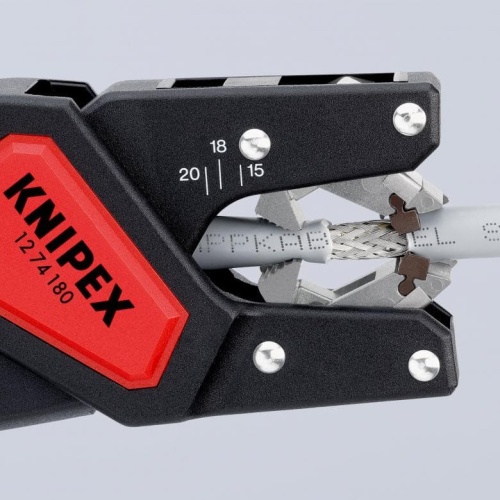 Автоматический инструмент для снятия изоляции KNIPEX 1274180SB фото 4