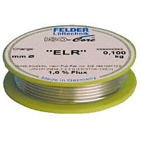 FLD-230207 Припой Felder Sn63Pb37 ISO-Core ELR:1% 0,35мм 100г