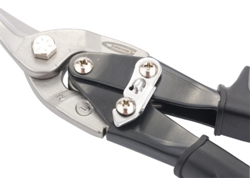 Ножницы по металлу "PIRANHA", 250мм, прямой и левый рез, сталь-СrMo, двухкомпонентные рукоятки GROSS 78321 фото 2