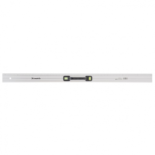 Линейка-уровень, 1000 мм, металлическая, пластмассовая ручка 2 глазка MATRIX MASTER 30577