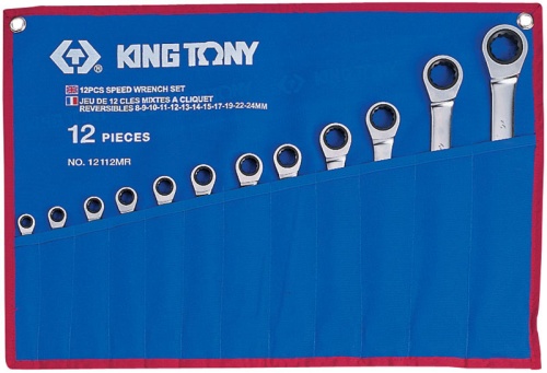 Набор трещоточных ключей KING TONY 12112MRN