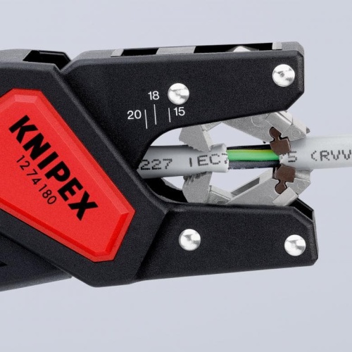Автоматический инструмент для снятия изоляции KNIPEX 1274180SB фото 5