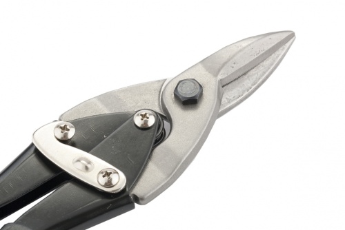 Ножницы по металлу, 250 мм, пряморежущие, для тонкого металла, обрезиненные рукоятки MATRIX 78330 фото 2
