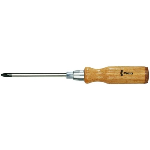 WE-018350  935 SPH  Отвертка для винтов с крестовым шлицем, с деревянной ручкой  PH 1/ 90 MM  WERA
