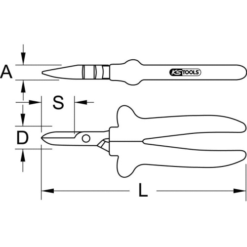 Ножницы электрика изолированные KS TOOLS 117.1206 фото 2