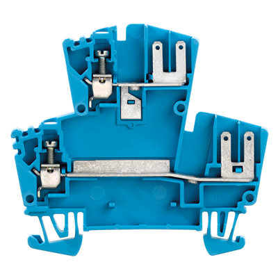 Двухуровневая клемма Weidmuller WDK 2.5 F BL 1021680000 Двухуровневая клемма Weidmuller WDK 2.5 F BL 1021680000