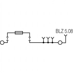 

Клемма с предохранителем Weidmuller WMF 2.5 FU BLZ 100-250V SW 1163020000