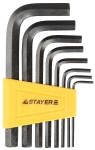 Набор имбусовых ключей, серия STANDARD Stayer 27405-H8