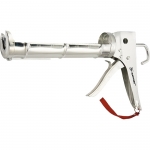 Пистолет для герметика, 310 мл, "полуоткрытый&quo t;, хромир., зубчатый шток 7 мм MATRIX 88640