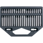 Набор бит HEX, TORX, SPLINE, хвостовик-шестигранник 1/2", CrV, 42шт. STELS 11318