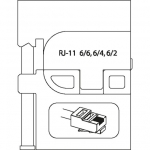 Модуль сменный для модульных штекеров RJ 11 GEDORE 8140-17 1830724