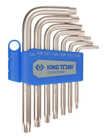 Набор Г-образных ключей TORX KING TONY 20307PR Набор Г-образных ключей TORX KING TONY 20307PR