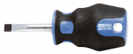 Отвертка шлицевая короткая KS TOOLS ERGOTORQUEplus 159.1001