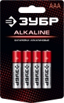 

Батарейка алкалиновая ЗУБР ALCALINE 59221-4C