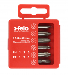 03291516 (032 915 16) Felo Набор бит PZ1-3 и PH1-3 50 мм в упаковке, 6 шт