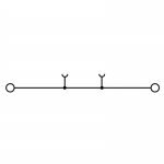 

Проходная клемма Weidmuller PDU 2.5/4 SW 1950590000