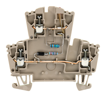 Проходная клемма Weidmuller WDK 2.5 LD 1D 2R 115VAC 8006320000 Проходная клемма Weidmuller WDK 2.5 LD 1D 2R 115VAC 8006320000