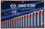Набор комбинированных ключей KING TONY 1218MR01