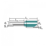 

9004350000 WEIDMULLER Наконечники H 1.5/14 D для StripaxPlus с пластиковой черной (DIN) изоляцией в ленте