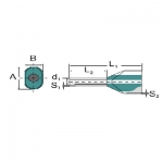 

9037310000 WEIDMULLER Наконечник изолированный для обжима двух проводов H1,5/25,6 ZH R