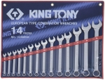 Набор комбинированных ключей KING TONY 1215MR01