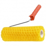 Валик "СТРУКТУРНЫЙ" ; поролоновый с ручкой, "горошек", 230 мм, D - 80 мм MATRIX 80222