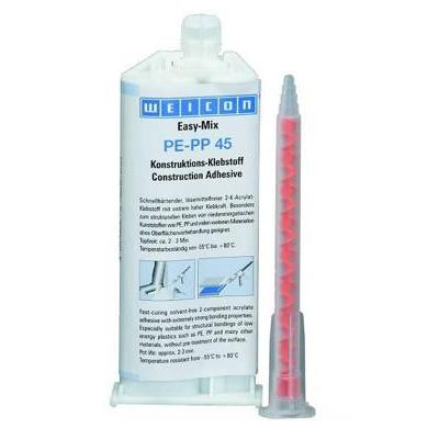 Высокопрочный двухкомпонентный клей WEICON Easy-Mix PE-PP45 10660038 Высокопрочный двухкомпонентный клей WEICON Easy-Mix PE-PP45 10660038