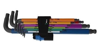 950 SPKL/9 SM N Multicolour Набор Г-образных ключей, метрических, BlackLaser