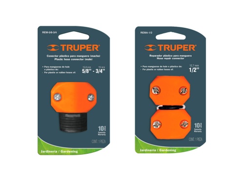 Коннекторы для шланга ремонтные пластиковые TRUPER 12710 фото 2