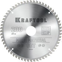 36953-200-32 KRAFTOOL  Multi Material, 200 х 32 мм, 60Т, пильный диск по алюминию