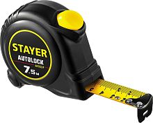 2-34126-07-25_z02 STAYER  АutoLock 7,5м / 25мм рулетка с автостопом