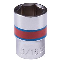 333518S KING TONY Головка торцевая стандартная шестигранная 3/8", 9/16", дюймовая