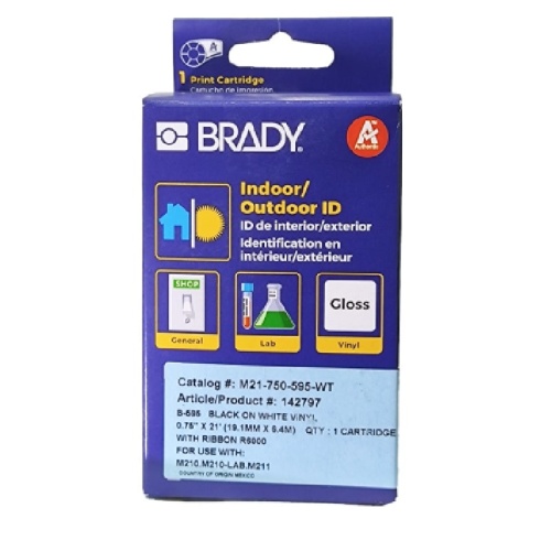 Лента BRADY M21-750-595-WT фото 2 Лента BRADY M21-750-595-WT фото 2