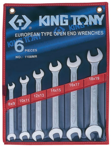 Набор рожковых ключей KING TONY 1106MR