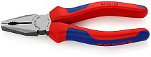 KN-0302160SB KNIPEX Плоскогубцы комбинированные, 160 мм, фосфатированные, 2-комп ручки, SB