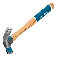 Молоток-гвоздодер,200 г, угол 45, магнит, обрезиненная рукоятка AMERICAN HICKORY GROSS