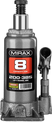 Домкрат бутылочный гидравлический MIRAX 43260-8 фото 4