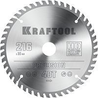 36952-216-30 KRAFTOOL  Precision, 216 х 30 мм, 48Т, пильный диск по дереву