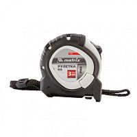 Рулетка Neon,3 м x 16 мм,обрезиненный корпус,3 фиксации,Pro Matrix 32590
